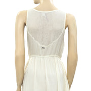 Element Floral Embroidered Tank Mini Dress M
