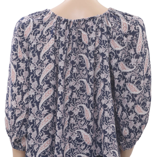 Denim & Supply Ralph Lauren Paisley Printed Blouse Top S