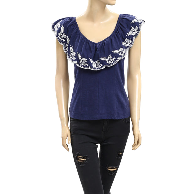 Anthropologie Moulinette Soeurs Julieta Embroidered Blouse Top XS