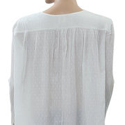 Des Petits Hauts 圆点刺绣衬衫上衣 S