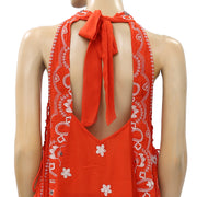 Free People Embroidered Blouse Top XS