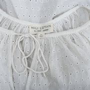 Nili Lotan 孔眼 Rebecca 刺绣衬衫上衣