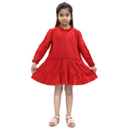 Bonpoint Girls Kids Ruffle Tiered Mini Dress 6 Years