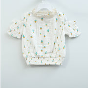 White Chocolate Kids Girls Cold Shoulder Top 5-6 Year