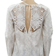 Odd Molly Anthropologie 花卉刺绣衬衫上衣 S 1