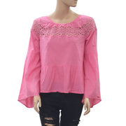 Odd Molly Anthropologie Lacey Moves Blouse Top S-1