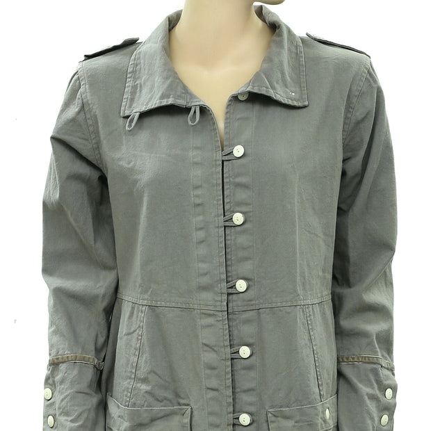 EWA I WALLA Buttondown Coat Jacket Dress S
