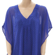 Free People Dot Embroidered Tunic Mini Dress XS