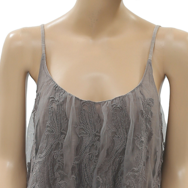 Kimchi Blue Urban Outfitters Scalloped-Edge Cami Cropped Top