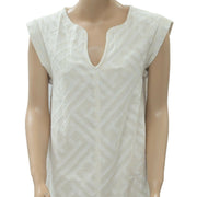 Leo & Sage Lace Jacquard Ivory Mini Dress S