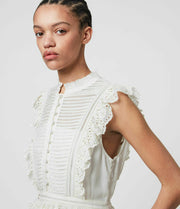 All Saints Lola Embroidered Blouse Top