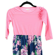 Lilly Pulitzer Knit Cotton Floral Girls Dress