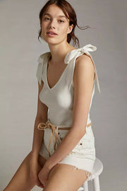 Maeve Anthropologie Bow Tie Tank Blouse Top
