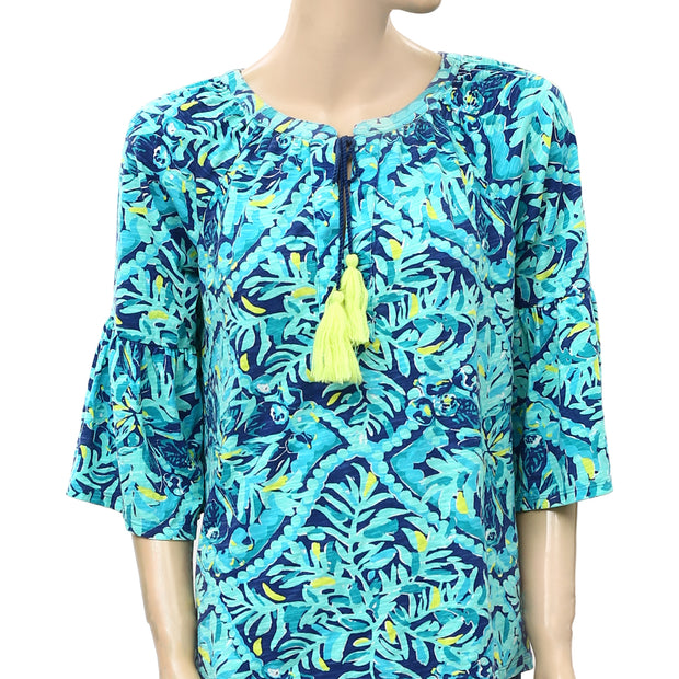 Lilly Pulitzer Del Lago 印花束腰上衣