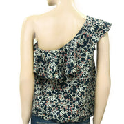 ISABEL MARANT ÉTOILE Thomy 一肩印花衬衫上衣 M-38