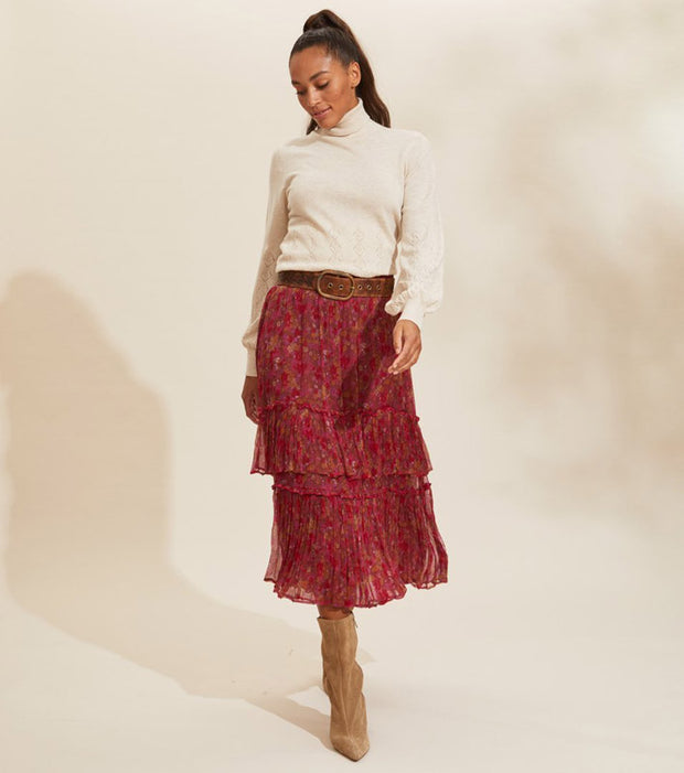 Odd Molly Anthropologie Claudette Midi Skirt