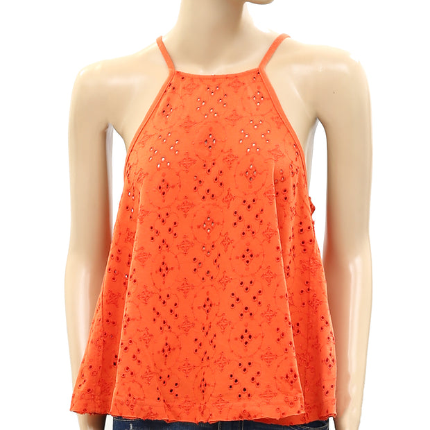 Free People Dream Date Lace-Up Trapeze Top