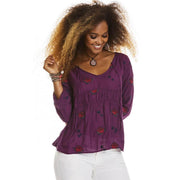Odd Molly Anthropologie Refrain Rose Floral Blouse Top