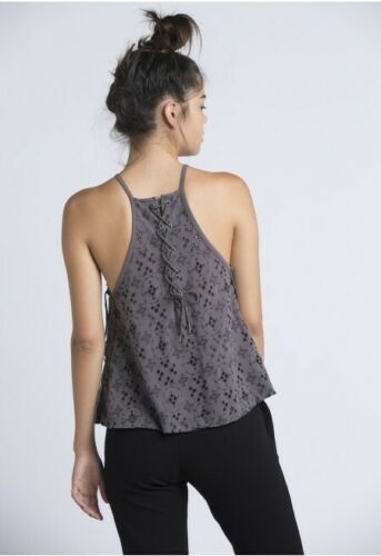 Free People Dream Date Lace-Up Trapeze Top
