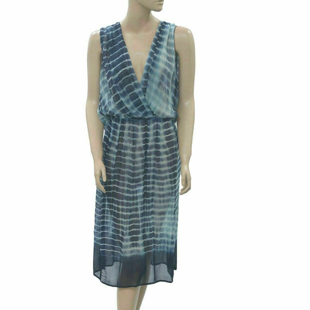 Anthropologie Andree Delair Midi Dress Tie Dye Printed Astarte Wrap