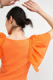 Maeve Anthropologie 飘袖衬衫上衣