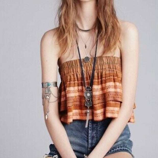 Free People Indian Summer Crop Tube Top