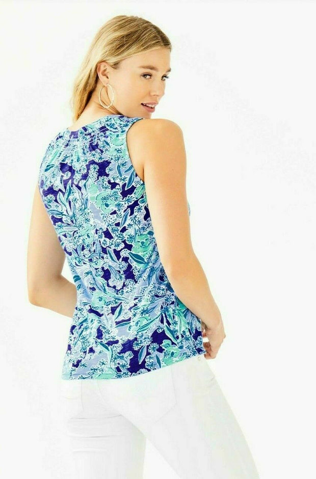 Lilly Pulitzer Essie Printed Tank Blouse Top