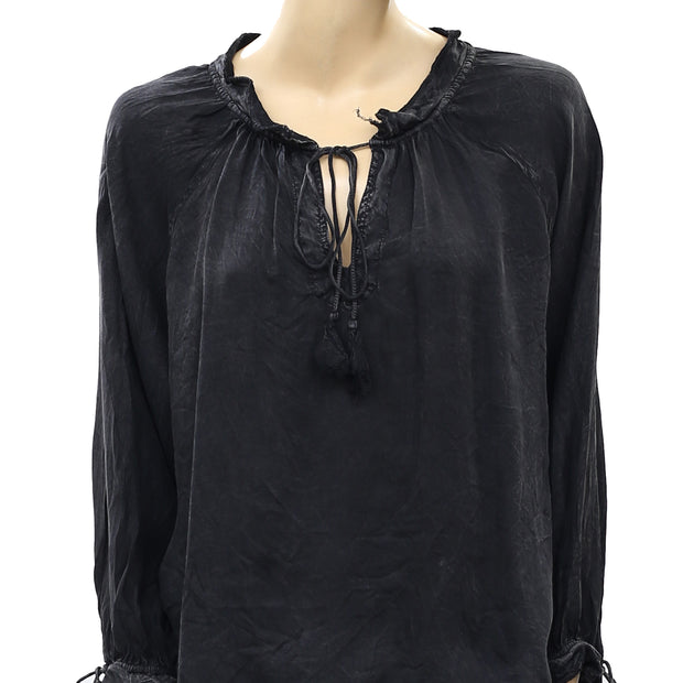 Zadig &amp; Voltaire Theresa 黑色衬衫上衣 S