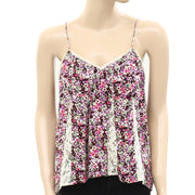 American Eagle Outfitters Floral Printed Lace Blouse Top XS