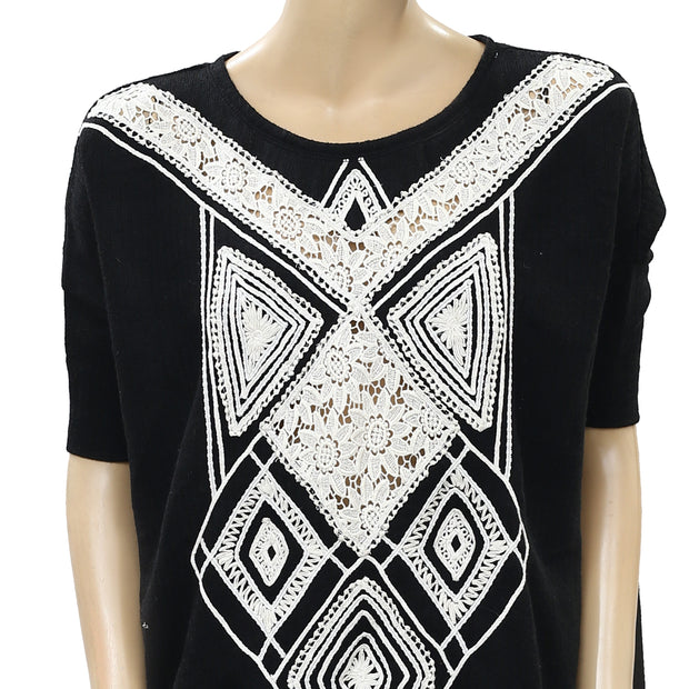 Soft Surroundings Patchwork Blouse Top S
