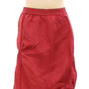 EP By Easton Pearson Shirred Solid Mini Skirt S