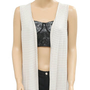 April Cornell Striped Printed Coverup Maxi Top O/S