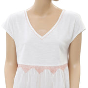 Lilka Anthropologie Embroidered Crop Blouse Top S