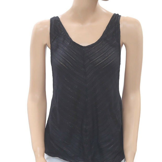 Free People Wrap Braided Striped Tank Blouse Top S