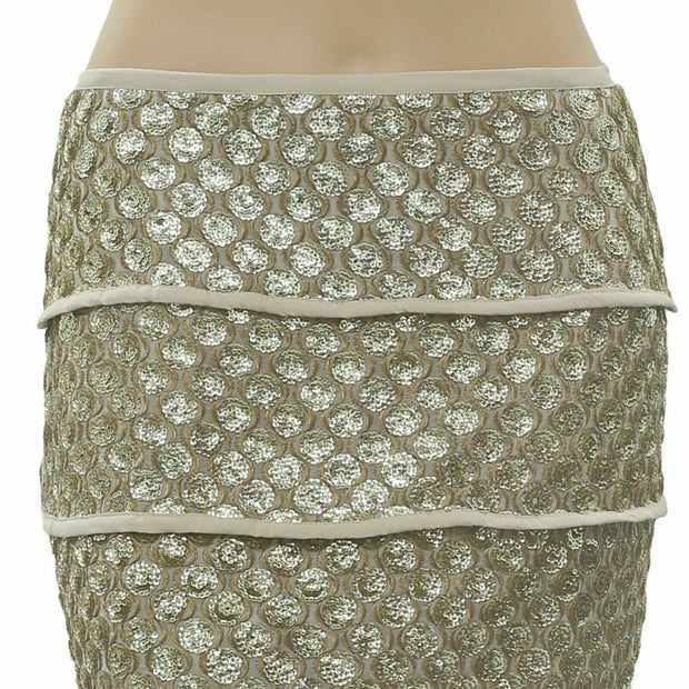 Hoss Intropia Glam Rock Pencil Mini Skirt S-4