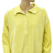 Out From Under Urban Outfitters Jacintha Reverse Henley Sweatshirt Top