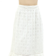 Ulla Johnson Eyelet Embroidered Maxi Long Skirt