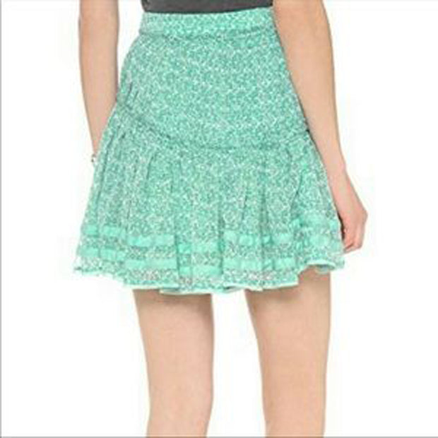 Free People Annabel Lee Printed Mini Skirt XS