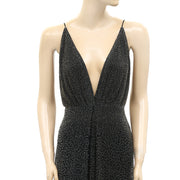 Mac Duggal Beaded Embellished Slip Gown Maxi Dress S