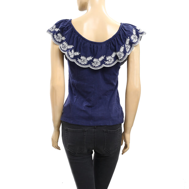 Anthropologie Moulinette Soeurs Julieta Embroidered Blouse Top XS