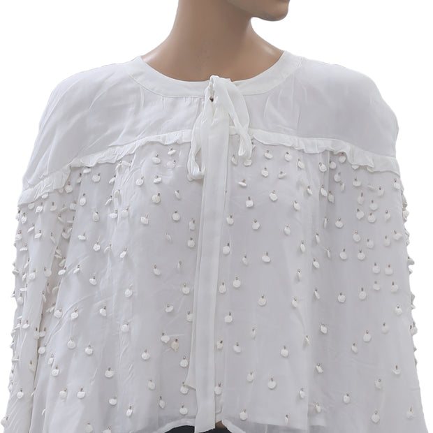 Hoss Intropia Anthropologie Embroidered Top