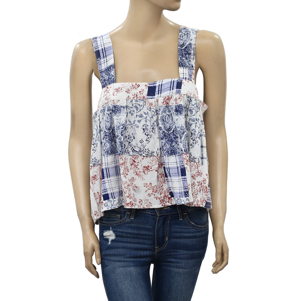 Urban Outfitters Maya Cropped Babydoll Top