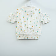 White Chocolate Kids Girls Cold Shoulder Top 5-6 Year
