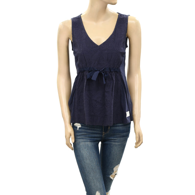 Odd Molly Anthropologie Floral Embroidered Blouse Top XS-0
