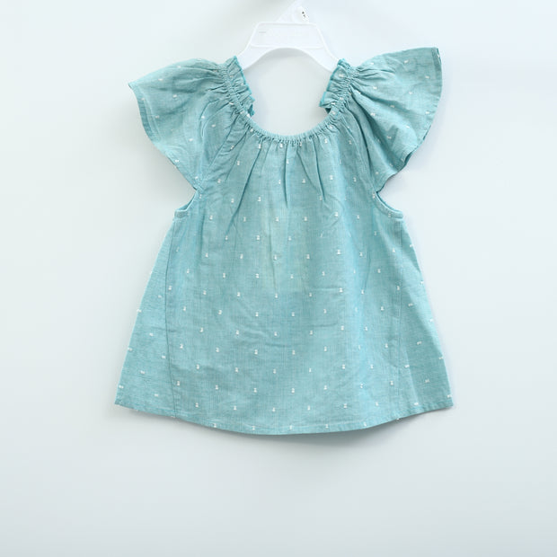 White Chocolate Kids Girls Striped Printed Top 3-4 Year