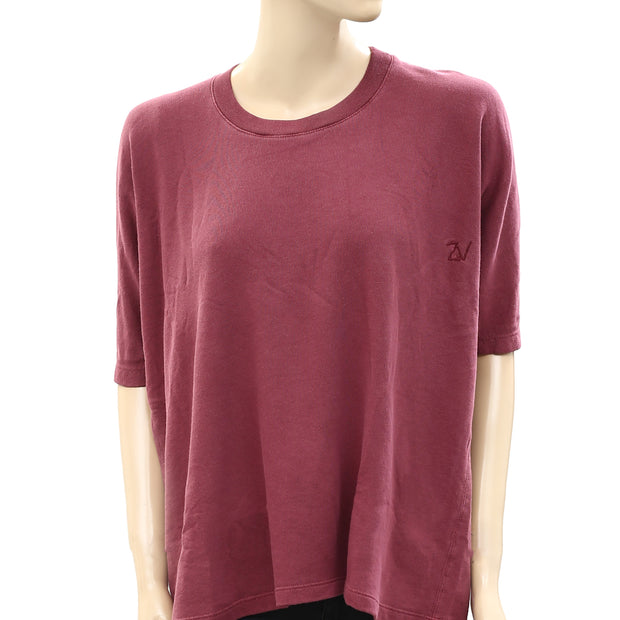 Zadig & Voltaire Portland Solid Sweatshirt Top S