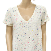 Pilcro And The Letterpress Anthropologie Zuly Paint-Splattered Tee Top