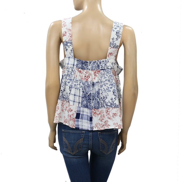 Urban Outfitters Maya Cropped Babydoll Top