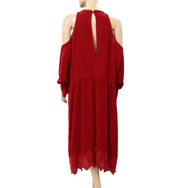 IRO Beolia Cold Shoulder Midi Dress S-36