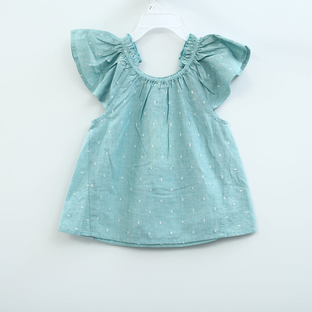 White Chocolate Kids Girls Striped Printed Top 3-4 Year